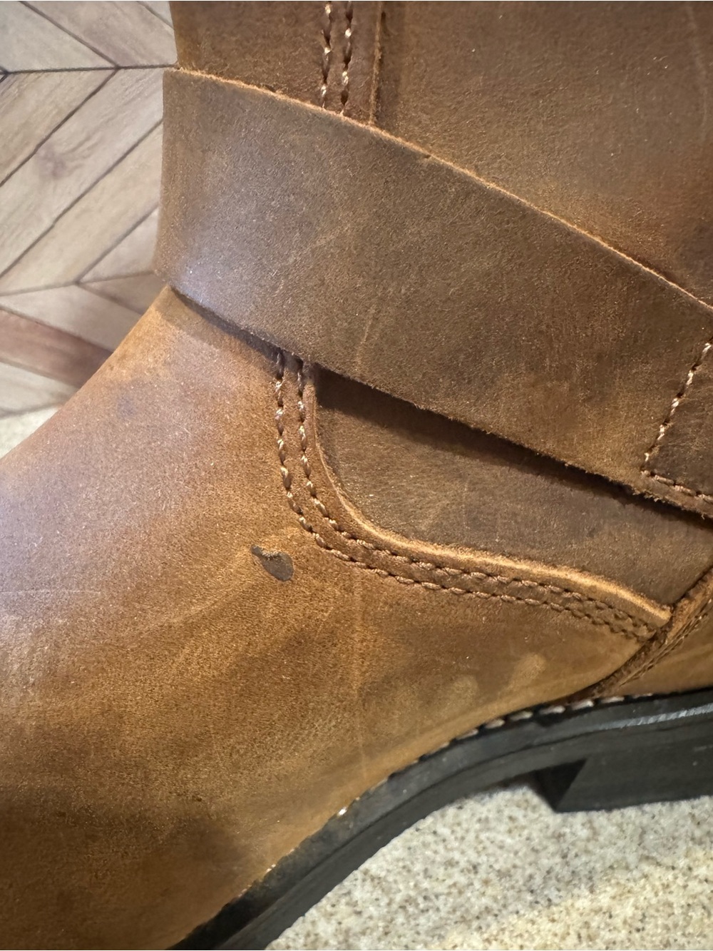 Mens 9.5 Cody James engineer motorcycle boots bucle round toe. Cj1320 leather - Picture 12 of 12